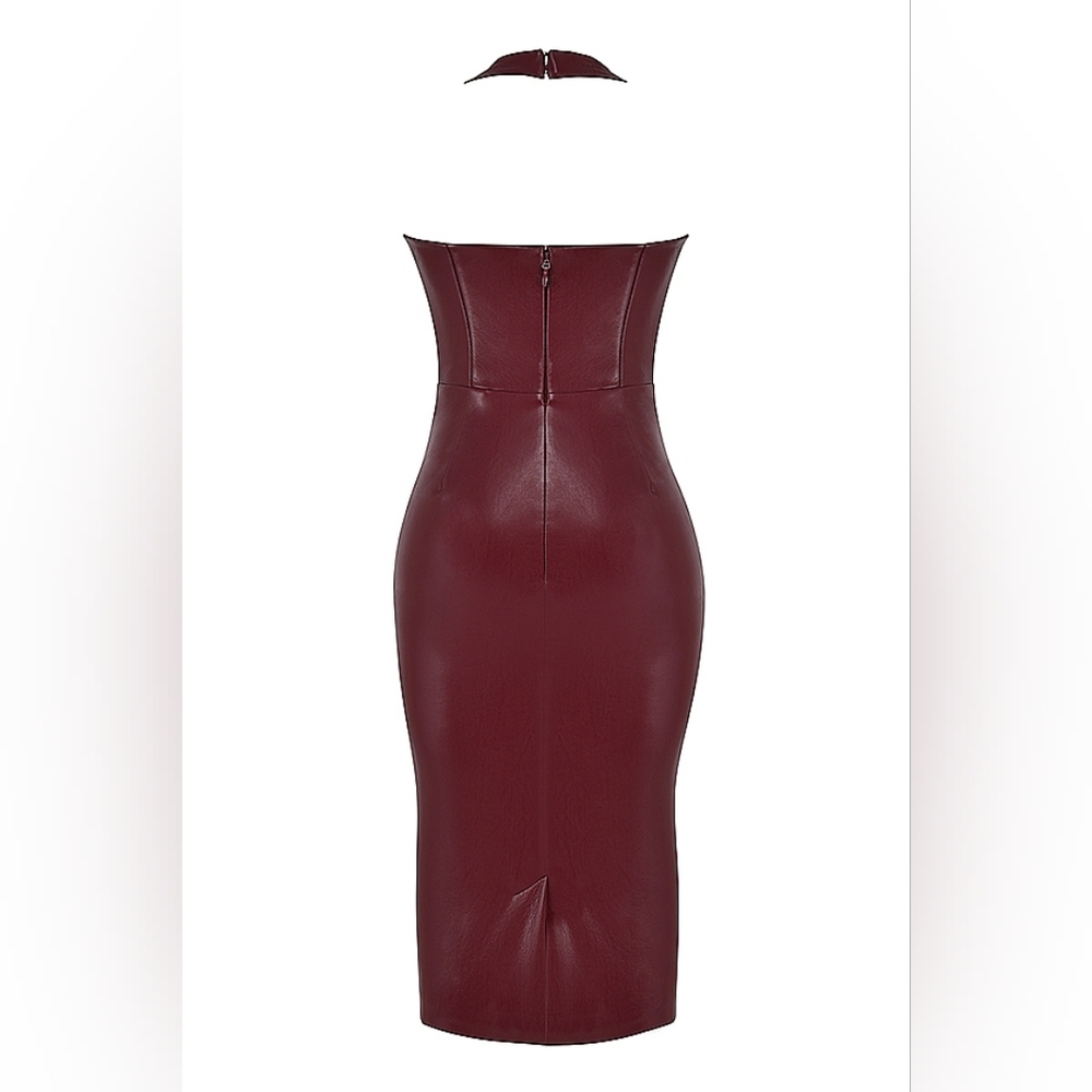 Wine Vegan Leather House of CB 'Jaquetta' medium - Picture 5 of 16
